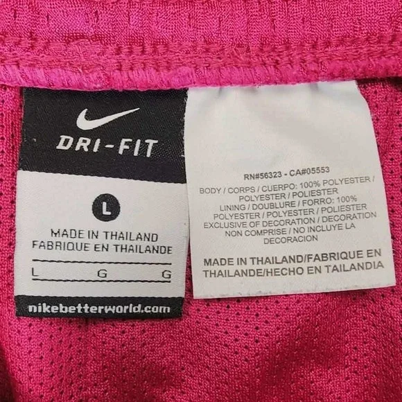 Lot 2 Pairs Nike Shorts Women Large Green Maroon Mesh Athletic Running Gym - Picture 12 of 14